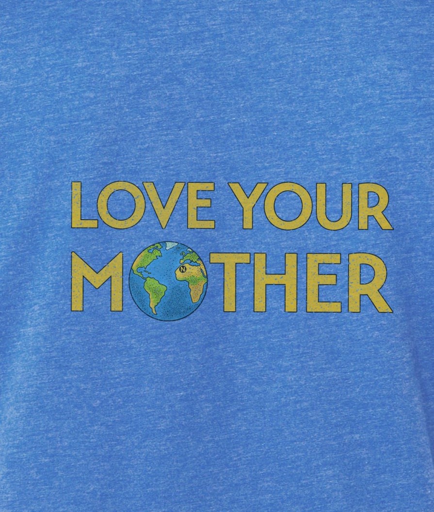 Nayked Apparel Ridiculously Soft Heather Sueded Graphic Tee | Love Your Mother