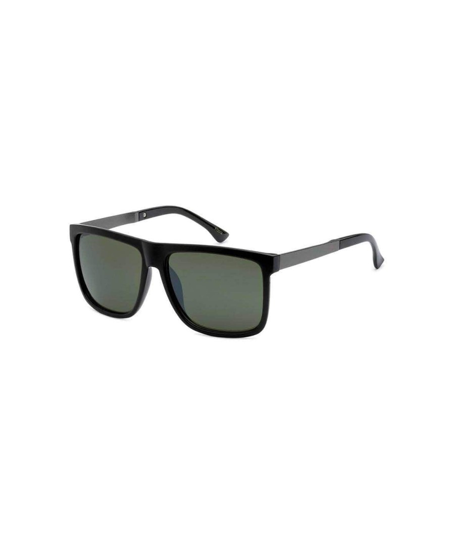 Nayked Apparel Men'S Retro Flat Top Sunglasses, Lifetime Guarantee