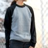 Nayked Apparel Women'S Ridiculously Soft Boyfriend Colorblocked Raglan Pullover