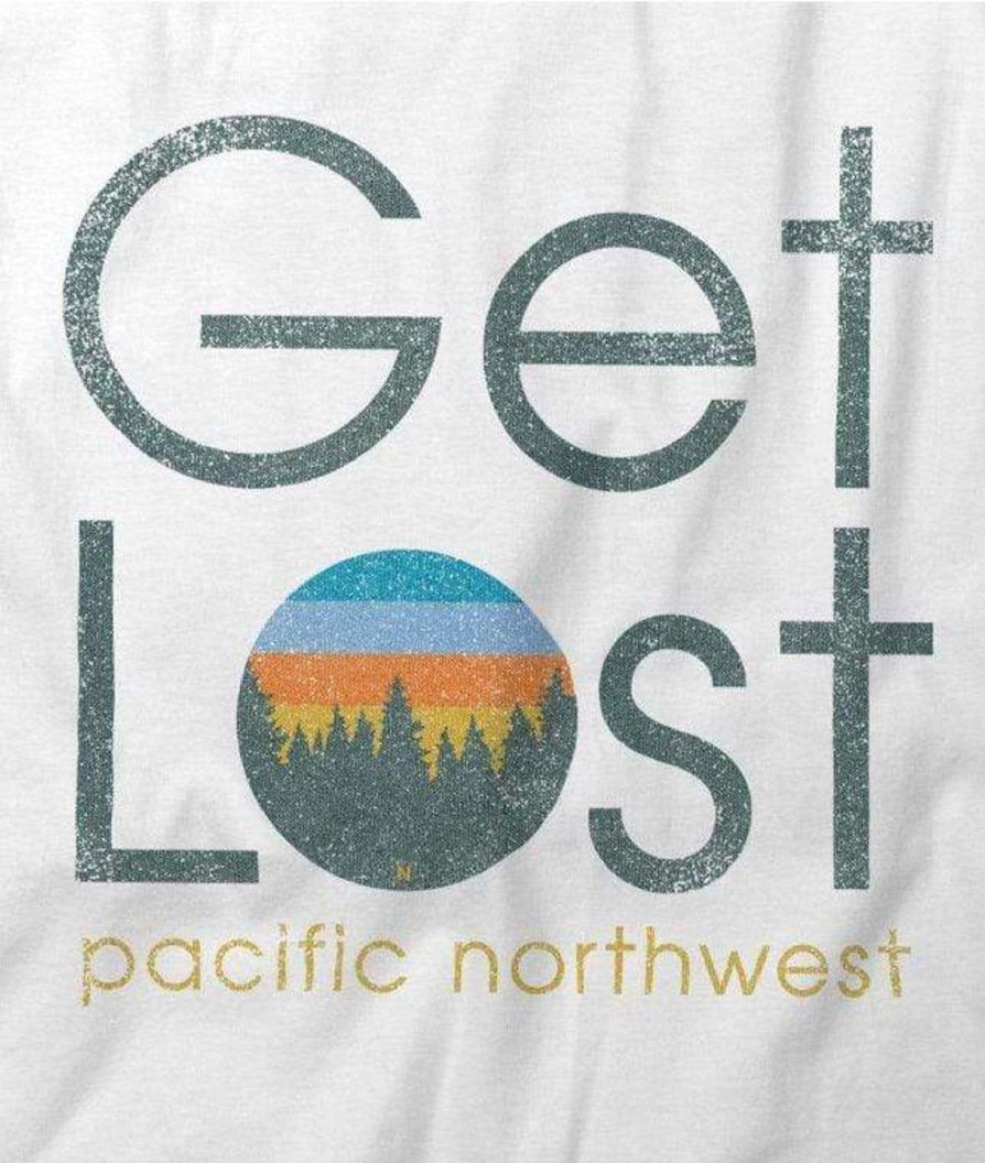 Nayked Apparel Men'S Ridiculously Soft Midweight Graphic Tee | Get Lost