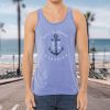 Nayked Apparel Men'S Ridiculously Soft Graphic Lightweight Tank Top | Sc Anchor