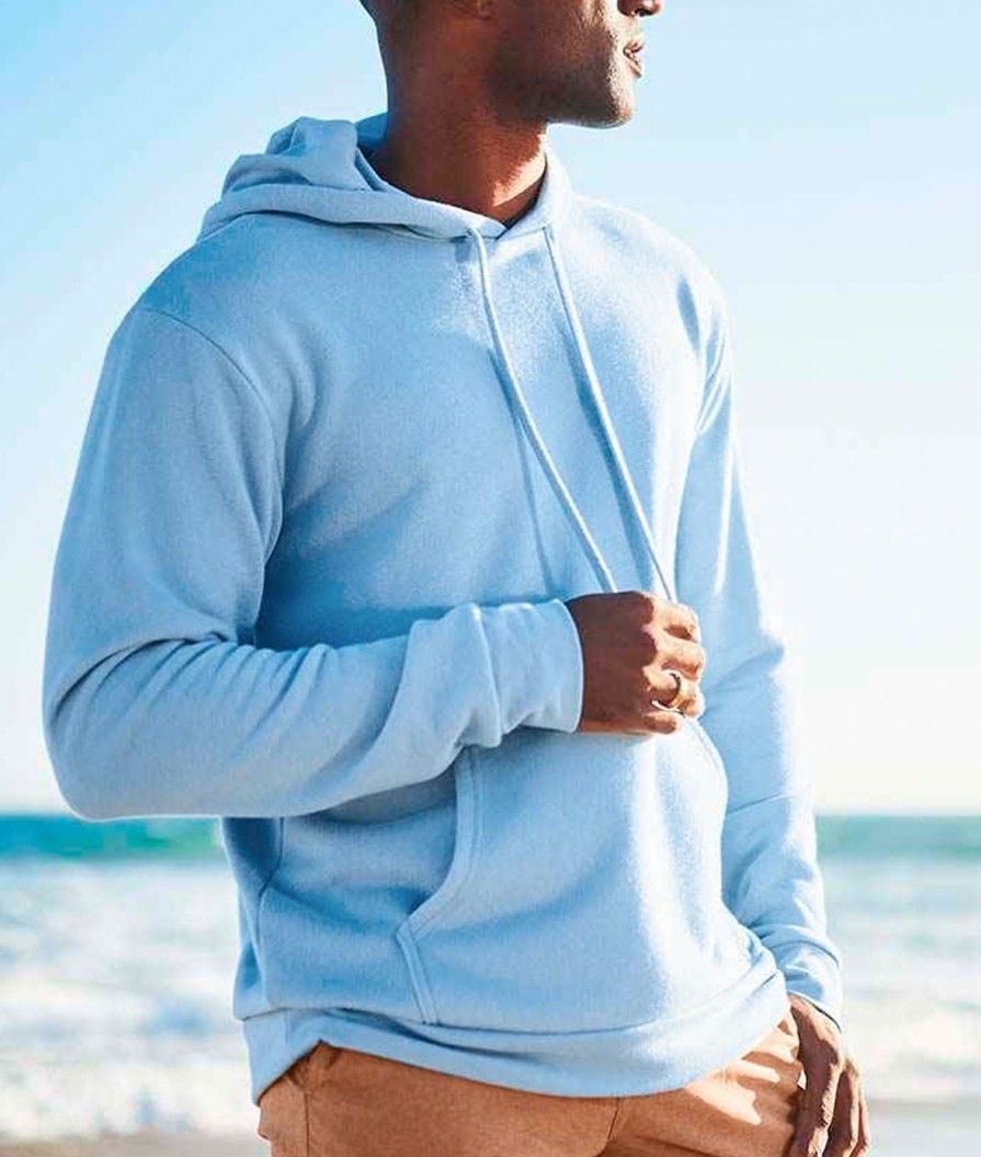 Nayked Apparel Men'S Soft Sueded French Terry Pullover Hoodie