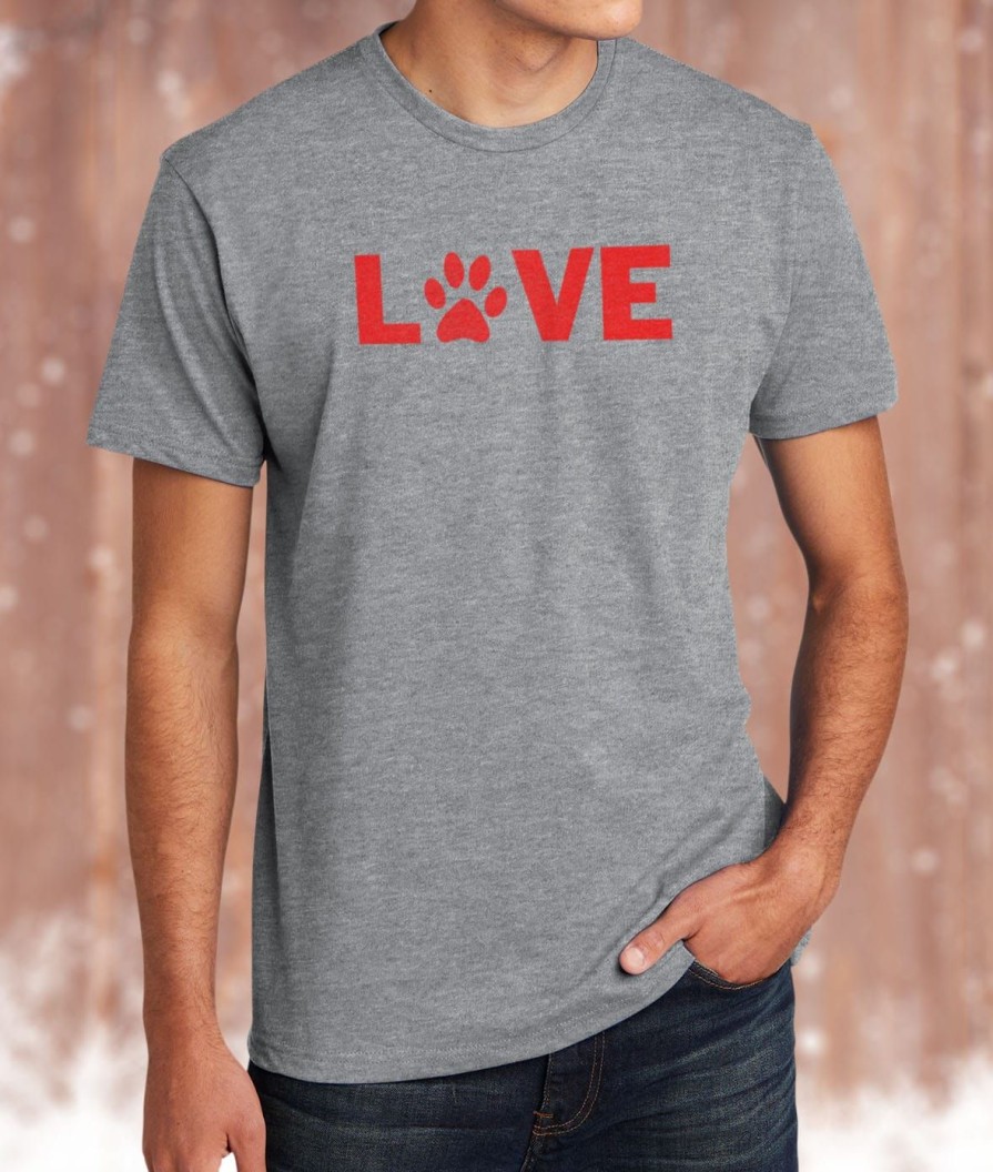 Nayked Apparel Men'S Ridiculously Soft Midweight Valentine'S Day Graphic T-Shirt | Love My Pet