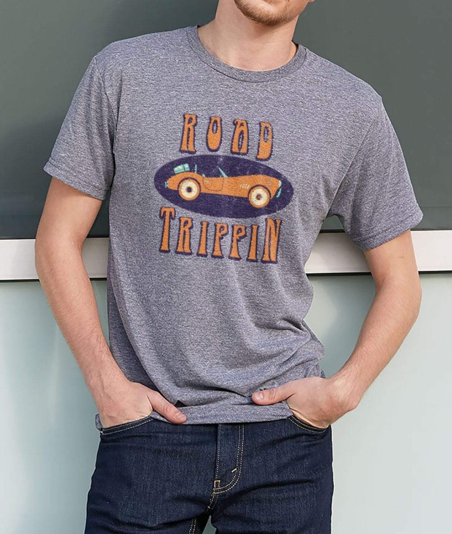 Nayked Apparel Men'S Ridiculously Soft Midweight Graphic Tee | Road Trippin