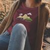 Nayked Apparel Women'S Ridiculously Soft 100% Cotton Graphic Tee | Happy Camper