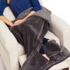 Nayked Apparel Packable Softest Plush Travel Blanket