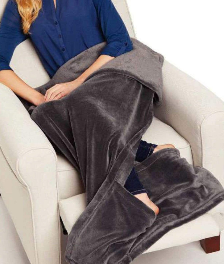 Nayked Apparel Packable Softest Plush Travel Blanket