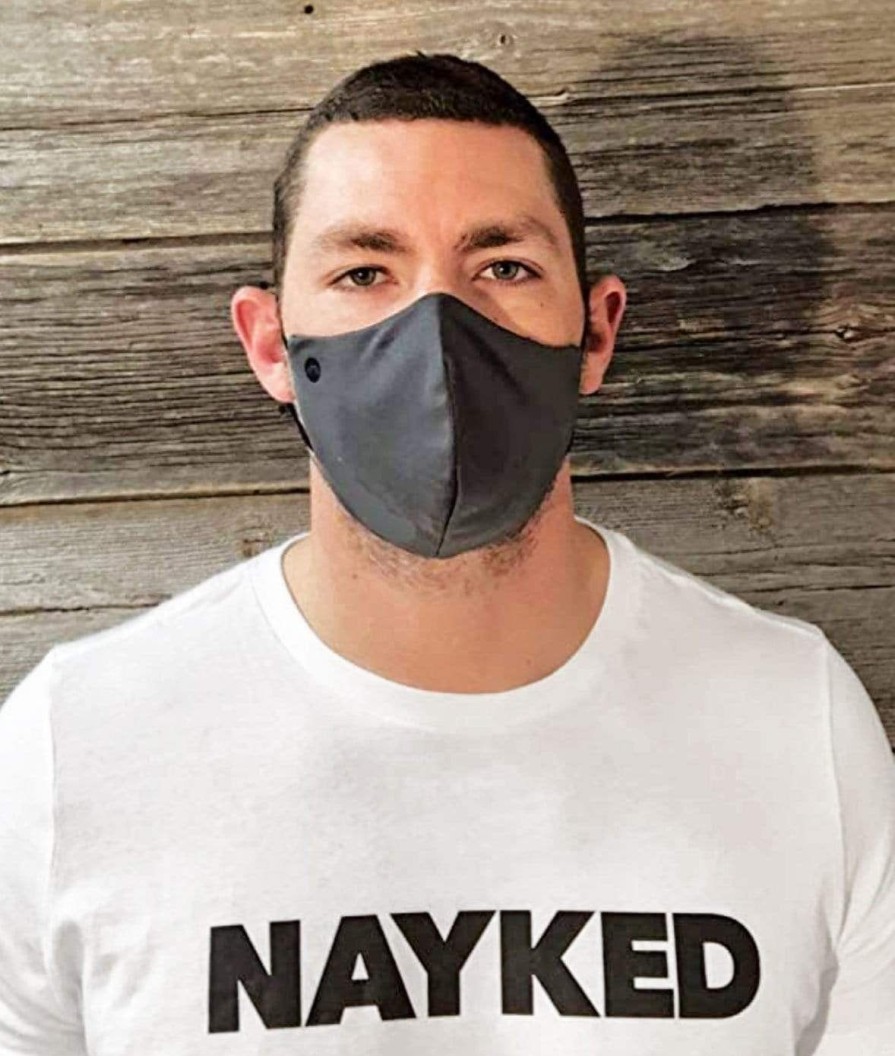 Nayked Apparel Water Repellent All-Day Multi-Layer Cloth Washable Face Covering Mask