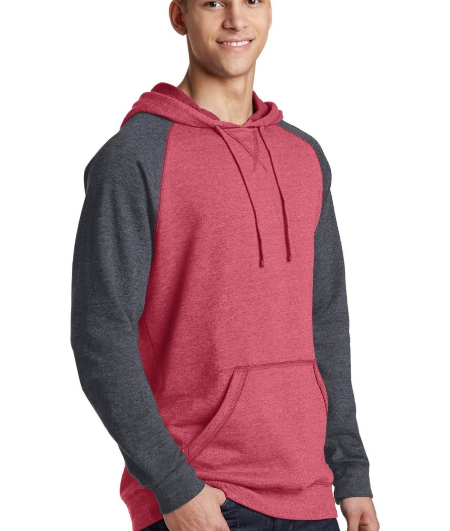 Nayked Apparel Men'S Ridiculously Soft Big Fleece Raglan Hoodie