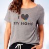 Nayked Apparel Women'S Ridiculously Soft Vintage Oversized Graphic Tee | I Love My Moms