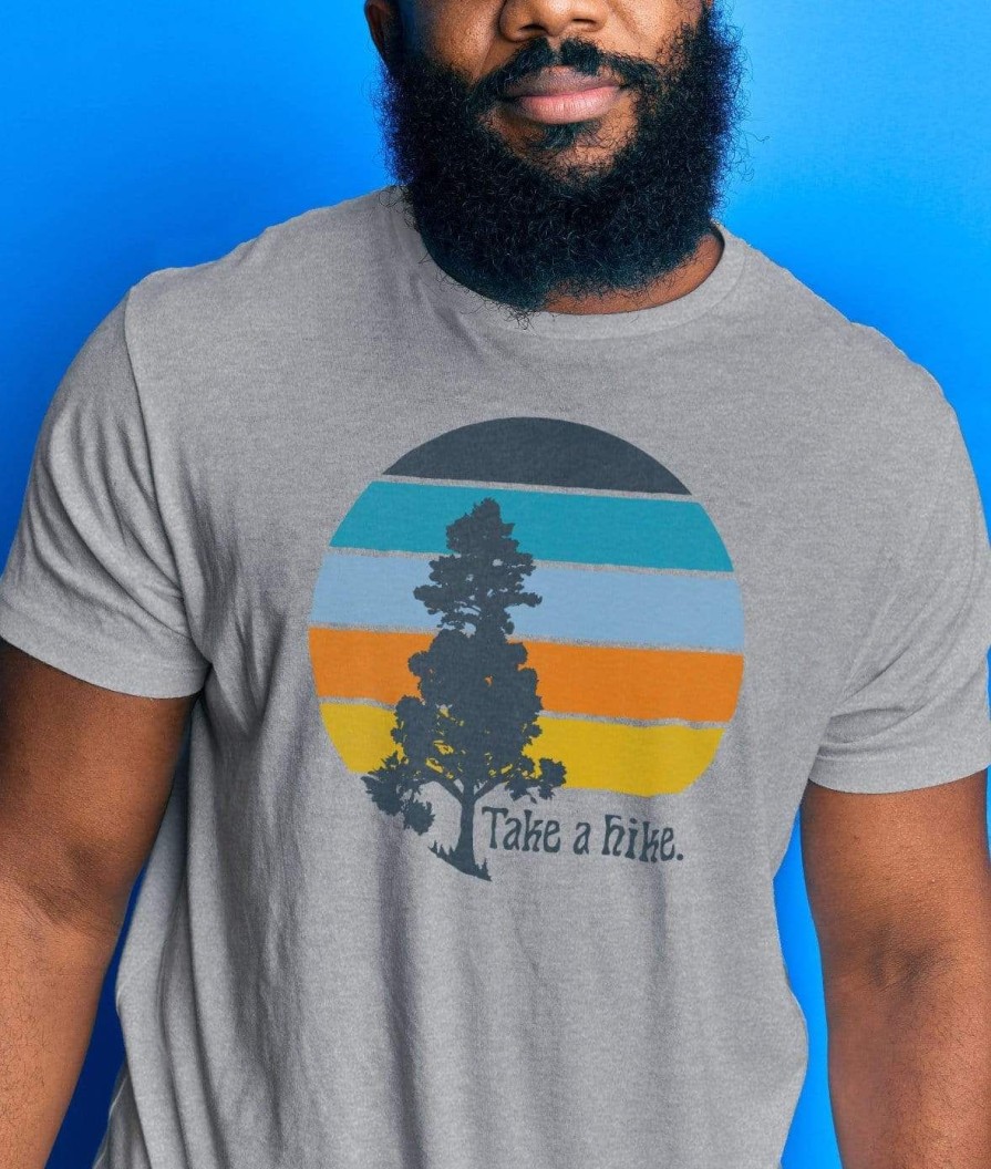 Nayked Apparel Men'S Ridiculously Soft Big Graphic T-Shirt | Take A Hike