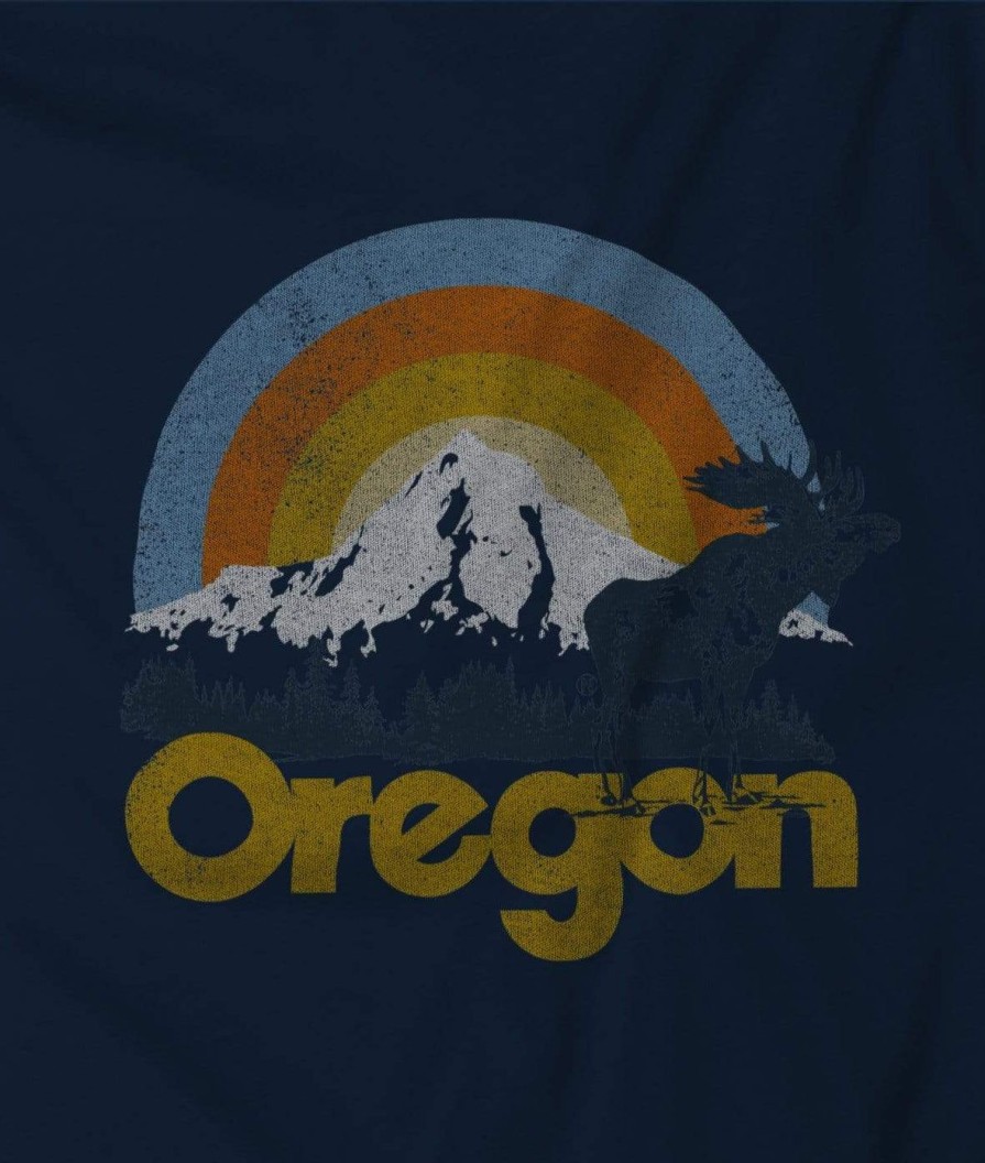 Nayked Apparel Men'S Ridiculously Soft Midweight Graphic Tee | Oregon