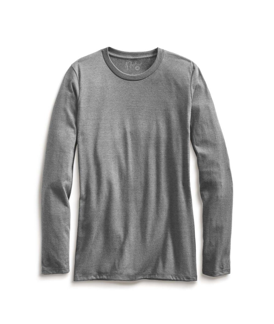 Nayked Apparel Women'S Ridiculously Soft Recycled Lightweight Long Sleeve T-Shirt