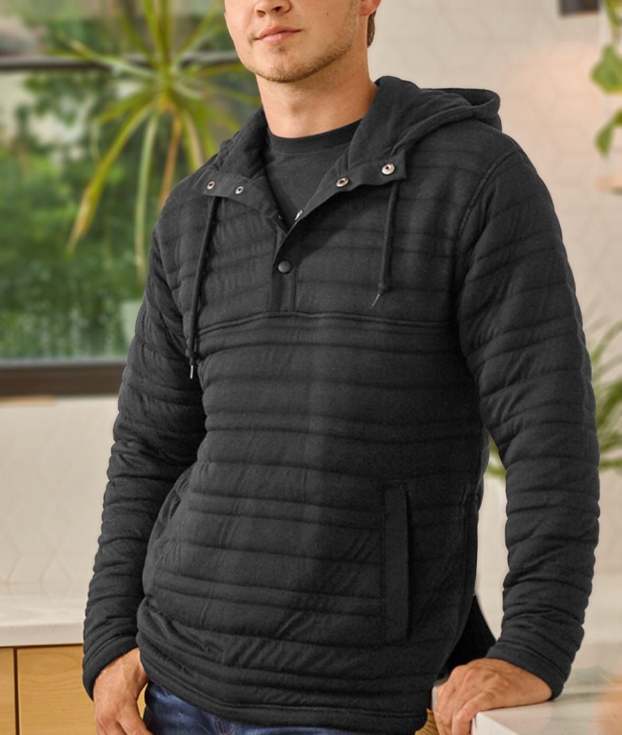 Nayked Apparel Men'S Ridiculously Soft Quilted Anorak