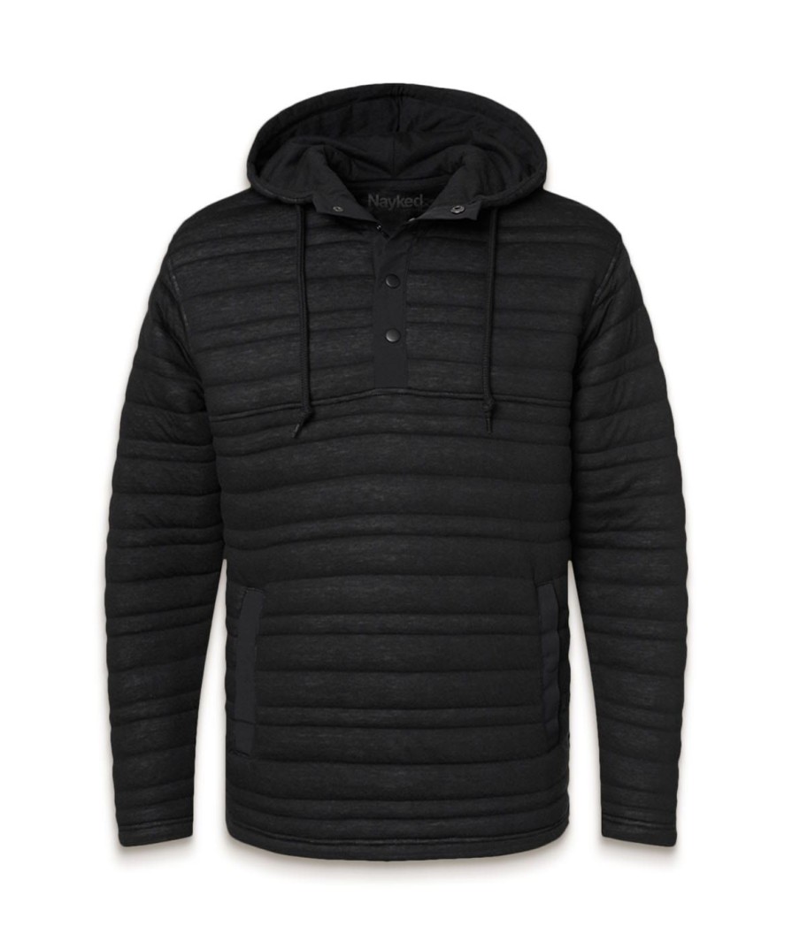 Nayked Apparel Men'S Ridiculously Soft Quilted Anorak