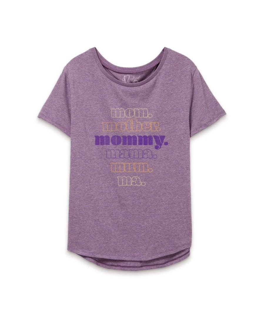 Nayked Apparel Women'S Ridiculously Soft Vintage Oversized Graphic Tee | Mommy