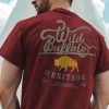 Nayked Apparel Men'S Ridiculously Soft Sueded Graphic Tee | Wild Buffalo