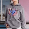 Nayked Apparel Women'S Ridiculously Soft Oversized Graphic Fleece Hoodie | Heart Art