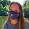 Nayked Apparel Women'S Ridiculously Soft Bandana Print 2-Layer Face Mask With Adjustable Ear Loops