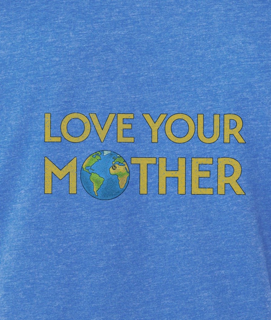 Nayked Apparel Ridiculously Soft Heather Sueded Graphic Tee | Love Your Mother