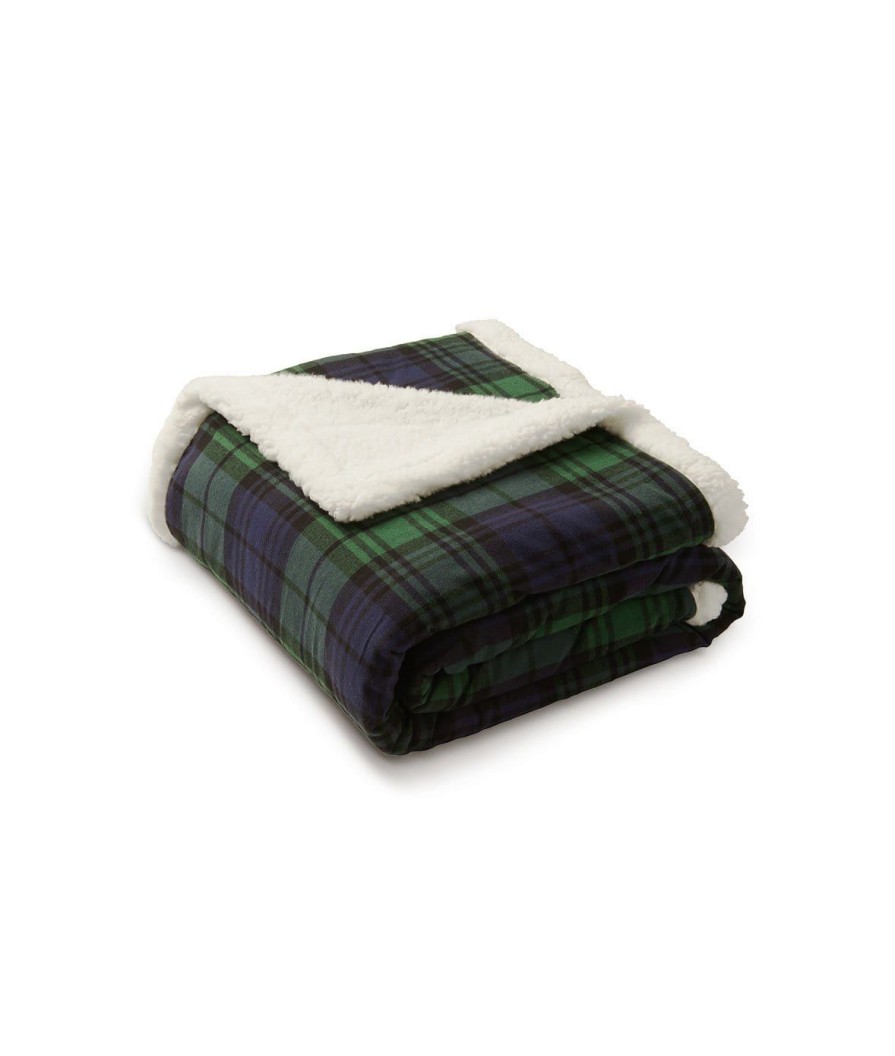 Nayked Apparel Sherpa Flannel Blanket