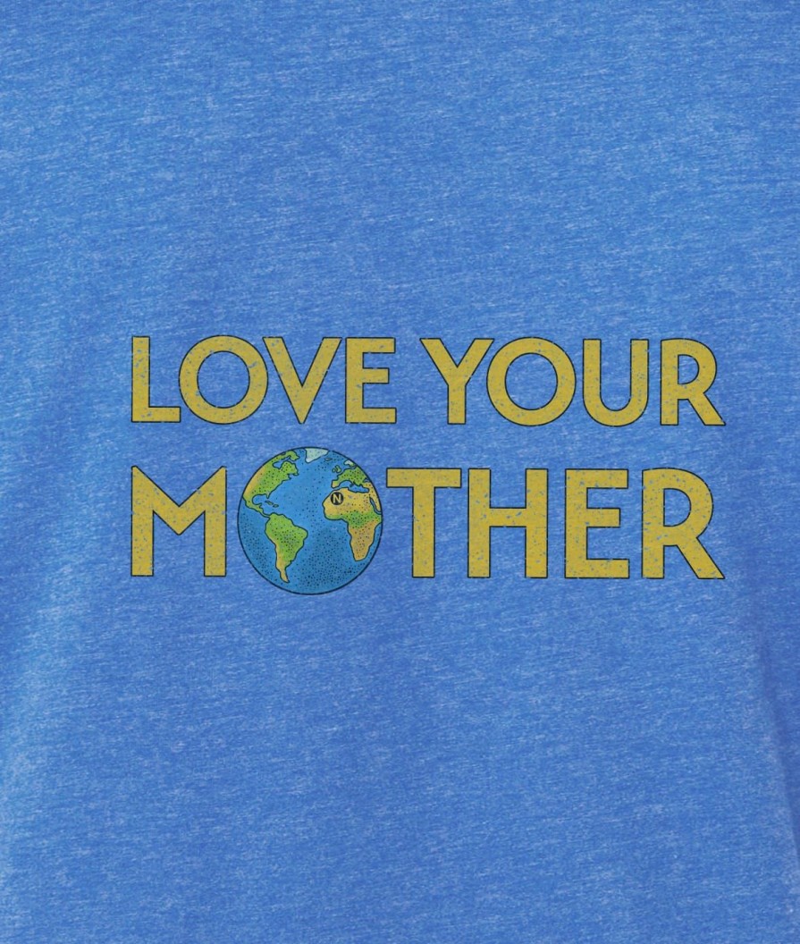 Nayked Apparel Ridiculously Soft Heather Sueded Graphic Tee | Love Your Mother