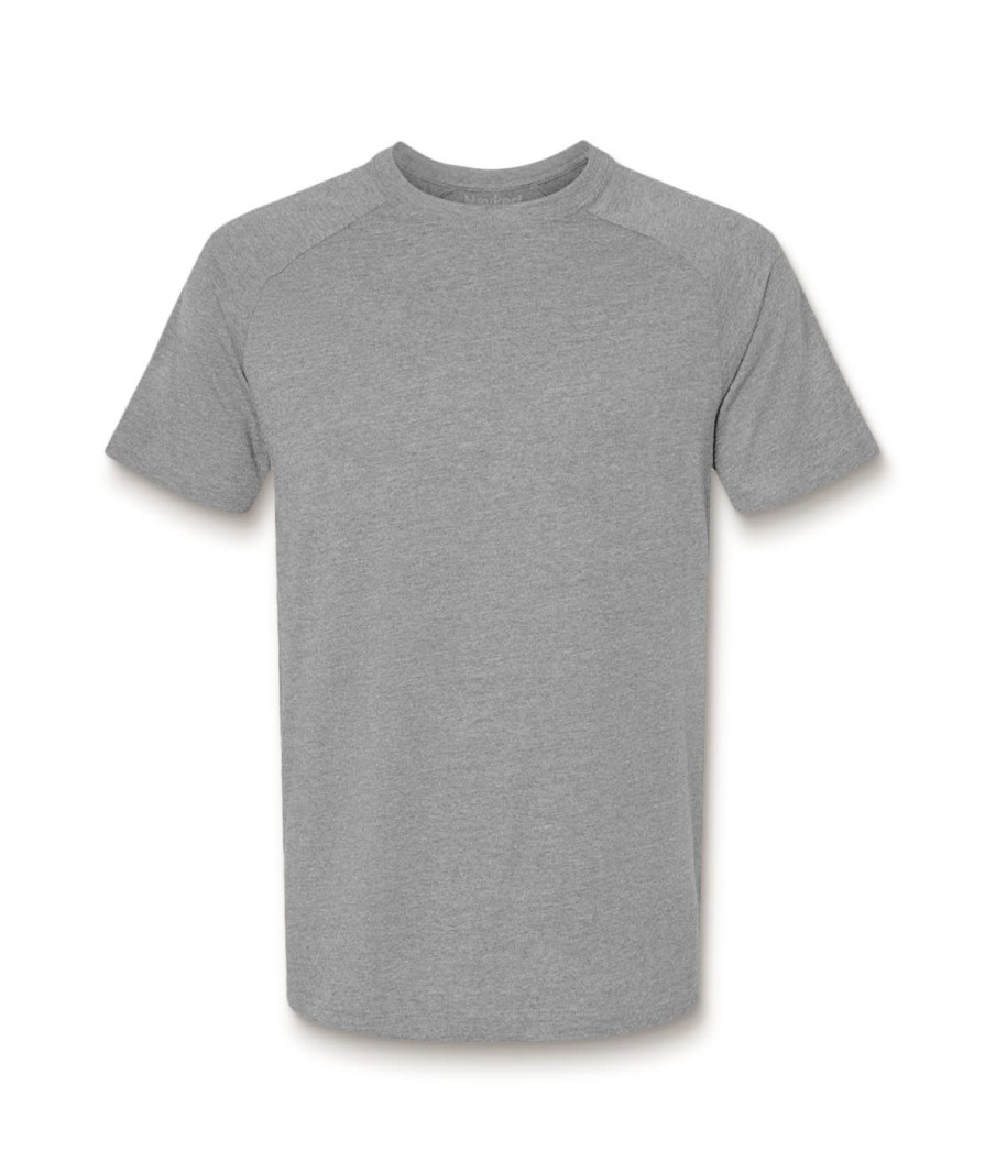 Nayked Apparel Men'S Ridiculously Soft Heather Raglan T-Shirt