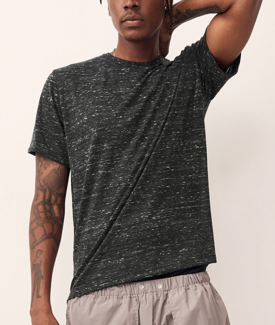 Nayked Apparel Men'S Soft Marble Jersey Short Sleeve Crew Neck T-Shirt