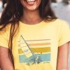 Nayked Apparel Women'S Ridiculously Soft Midweight Graphic Tee | Let'S Coast