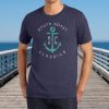 Nayked Apparel Men'S Vintage Soft Cotton Poly Graphic T-Shirt | Sc Anchor