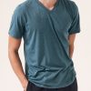 Nayked Apparel Men'S Classic Soft Heathered Short Sleeve V-Neck T-Shirt