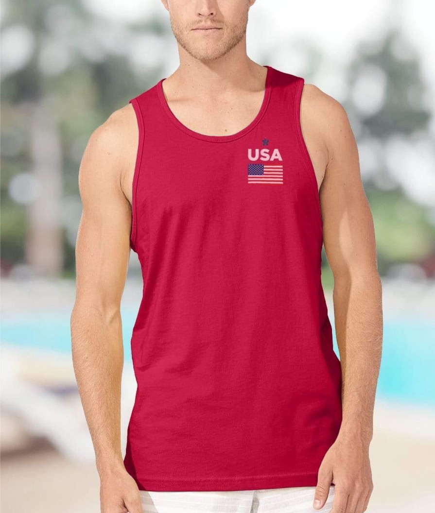 Nayked Apparel Ridiculously Soft Men'S Usa Graphic Tank