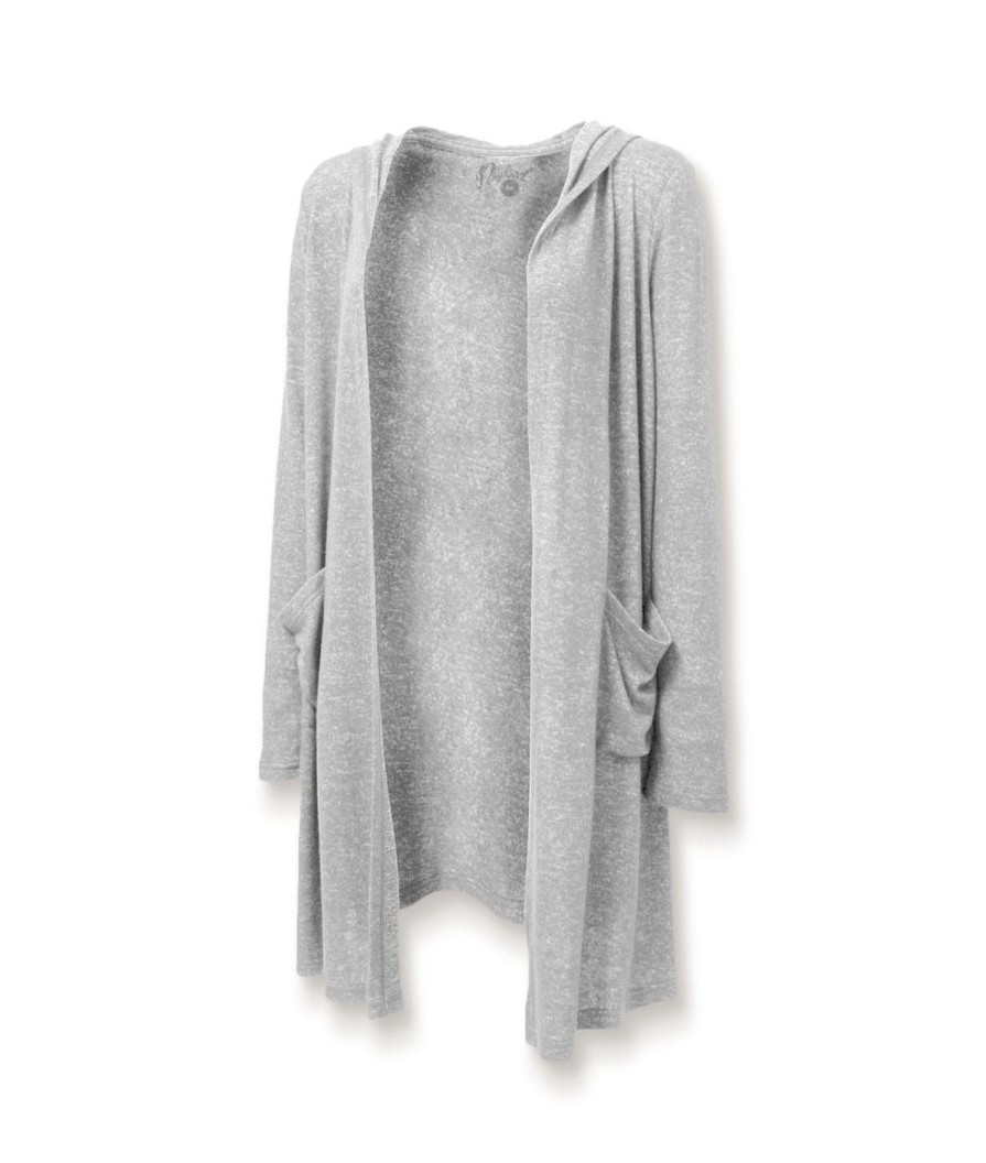 Nayked Apparel Women'S Ridiculously Soft Cuddle Fleece Lounge Cardigan