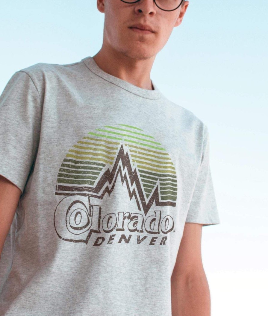 Nayked Apparel Men'S Ridiculously Soft Midweight Graphic Tee | Denver Colorado