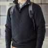 Nayked Apparel Men'S Ridiculously Soft Quilted Snap Pullover