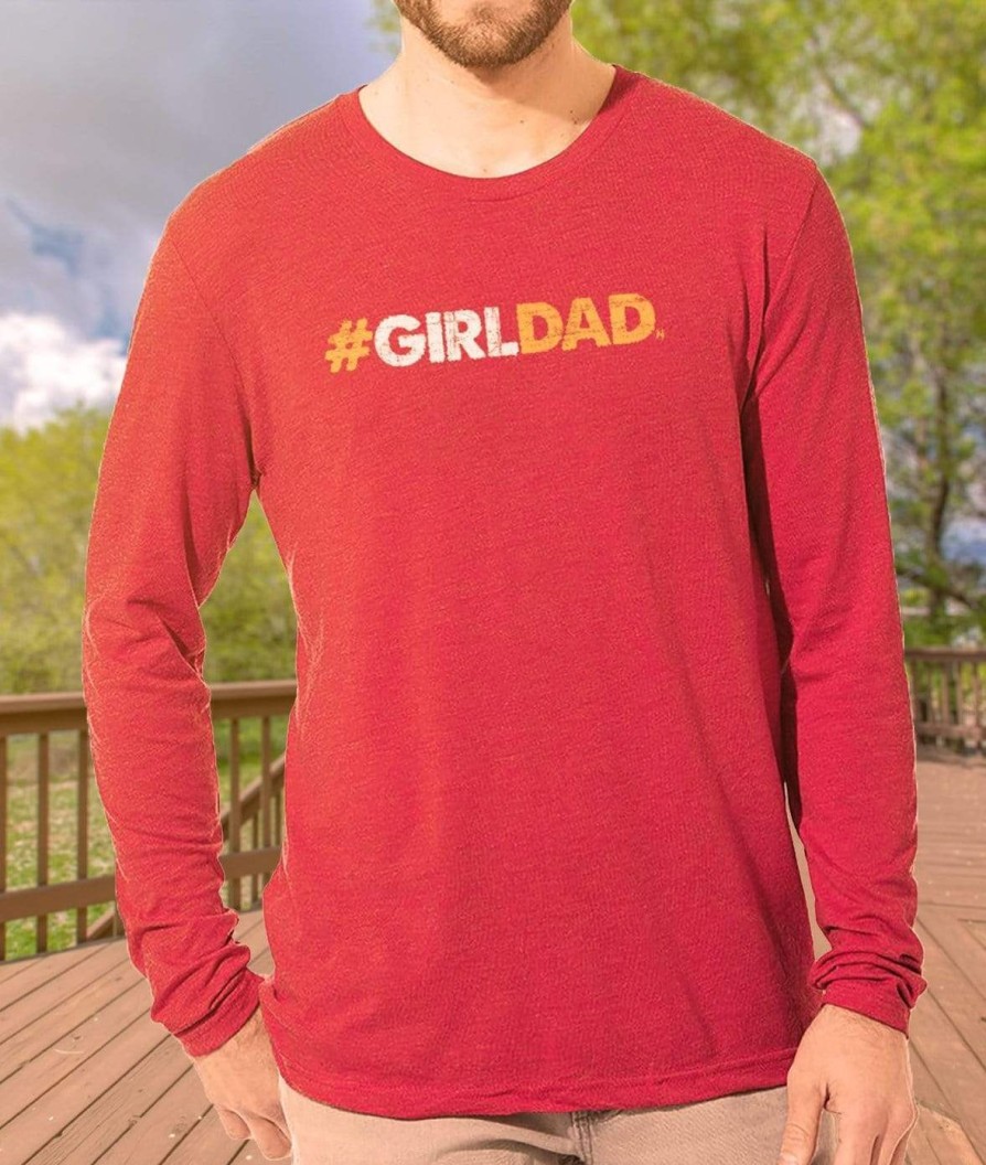 Nayked Apparel Men'S Ridiculously Soft Lightweight Long Sleeve Graphic Tee | #Girldad