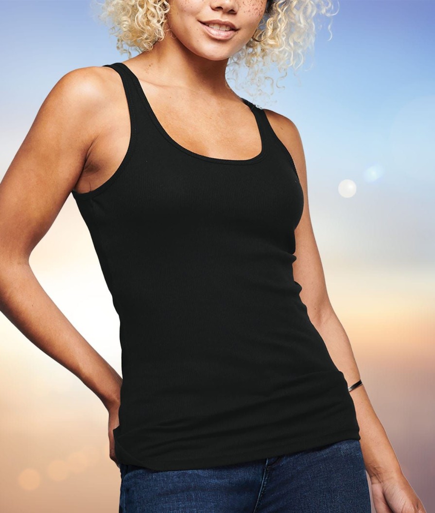 Nayked Apparel Women'S Ridiculously Soft Ribbed Tank