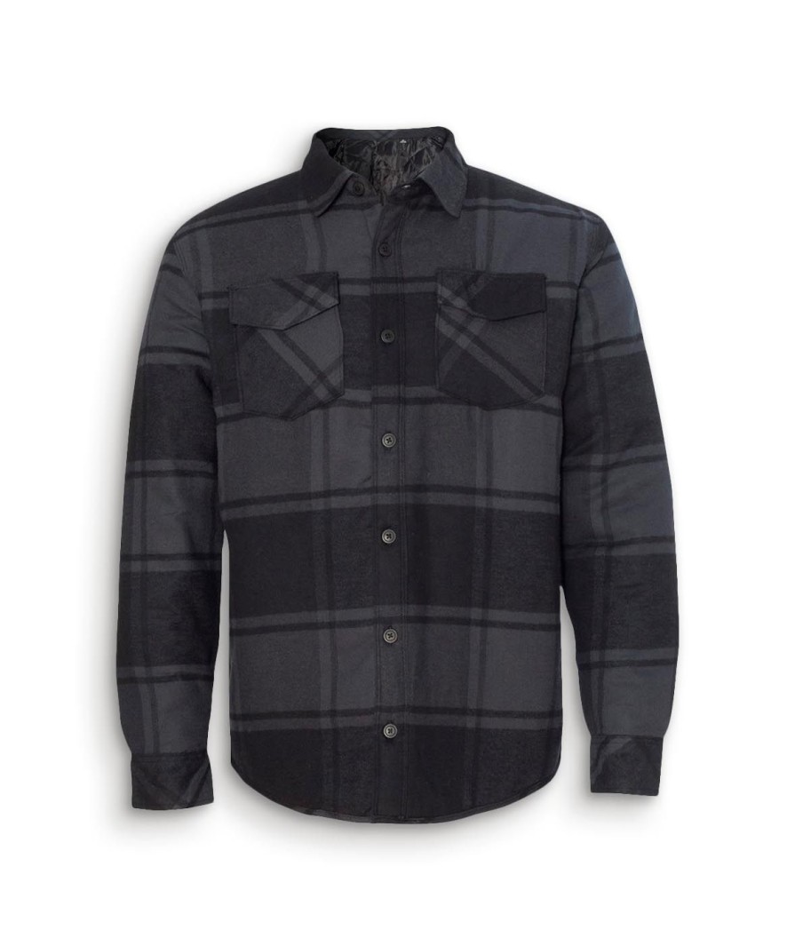 Nayked Apparel Men'S Soft Insulated Flannel Jacket