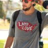 Nayked Apparel Men'S Ridiculously Soft Lightweight Graphic Tee | Land That I Love