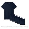 Nayked Apparel Men'S 6Pk Ridiculously Soft Lightweight Crew Neck T-Shirt