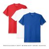 Nayked Apparel Men'S 3Pk Ridiculously Soft Midweight Crew T-Shirt Favorites