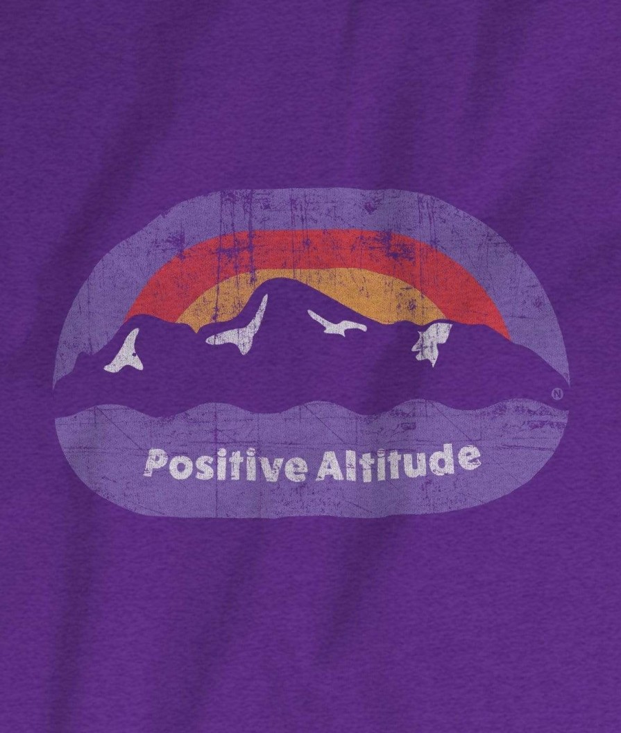 Nayked Apparel Women'S Ridiculously Soft 100% Cotton Graphic Tee | Positive Altitude