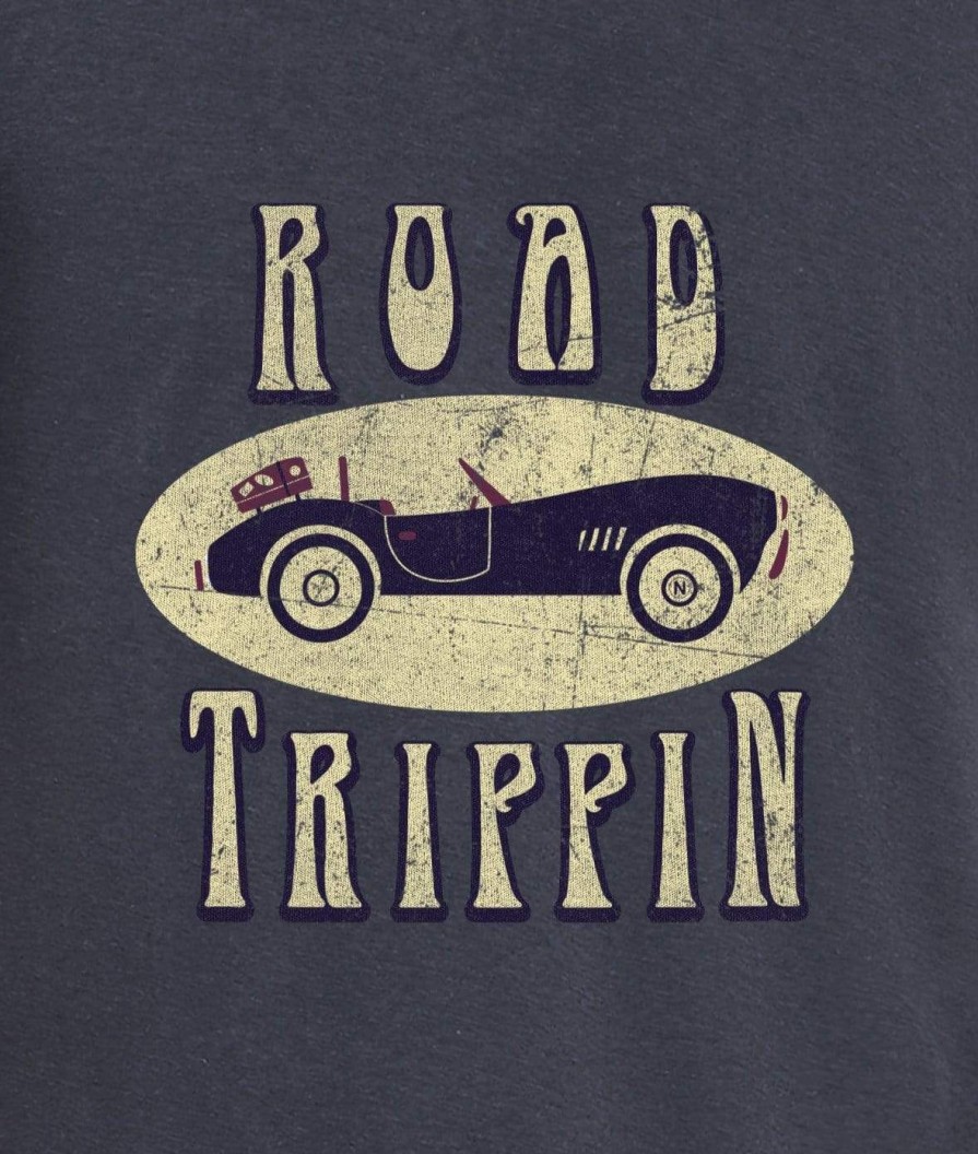 Nayked Apparel Men'S Ridiculously Soft Lightweight Long Sleeve Graphic Tee | Road Trippin