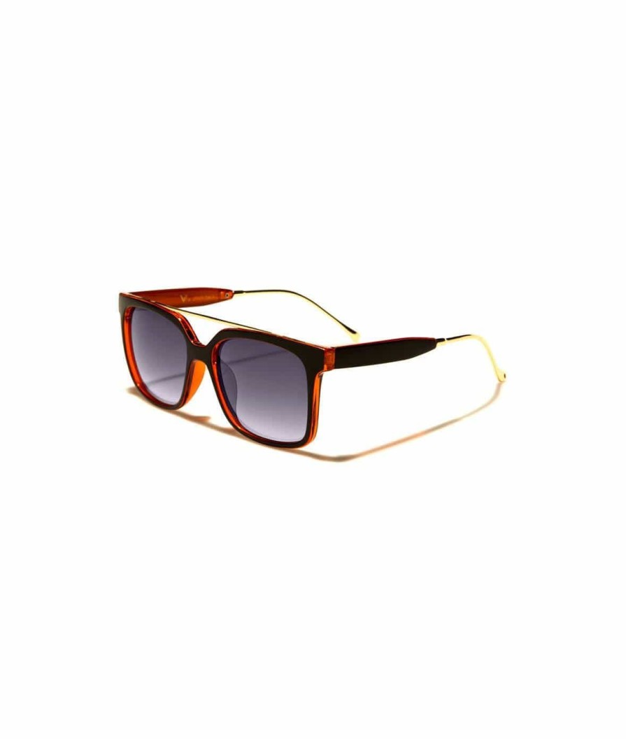 Nayked Apparel Women'S Browline Rectangular Sunglasses, Lifetime Guarantee