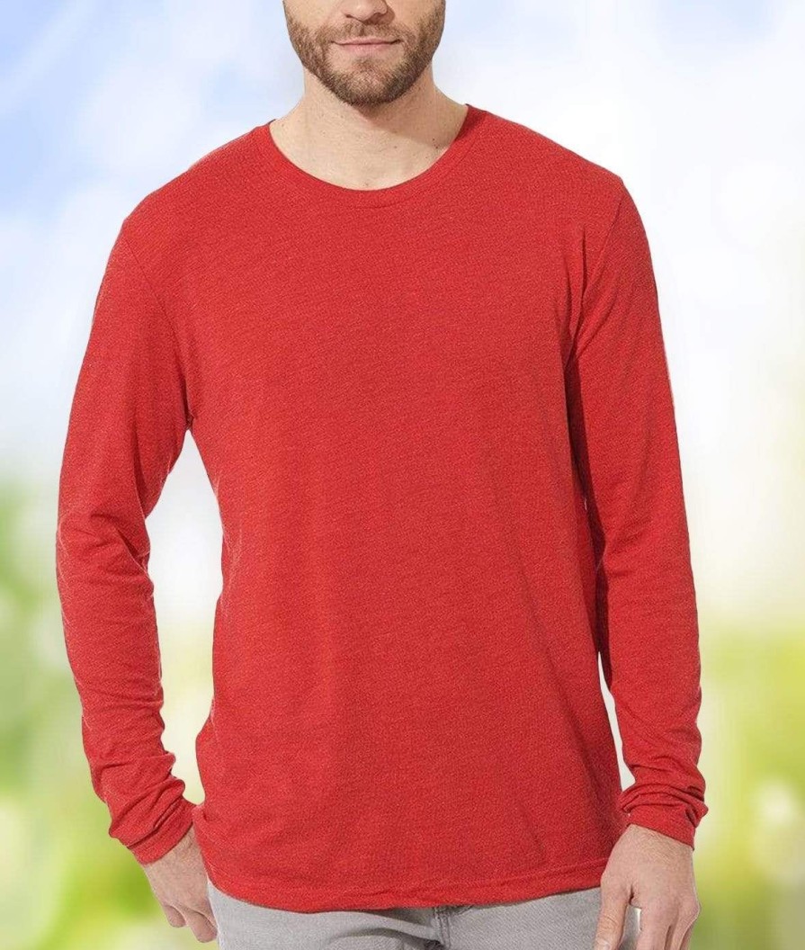 Nayked Apparel Men'S Ridiculously Soft Lightweight Long Sleeve Crew Shirt