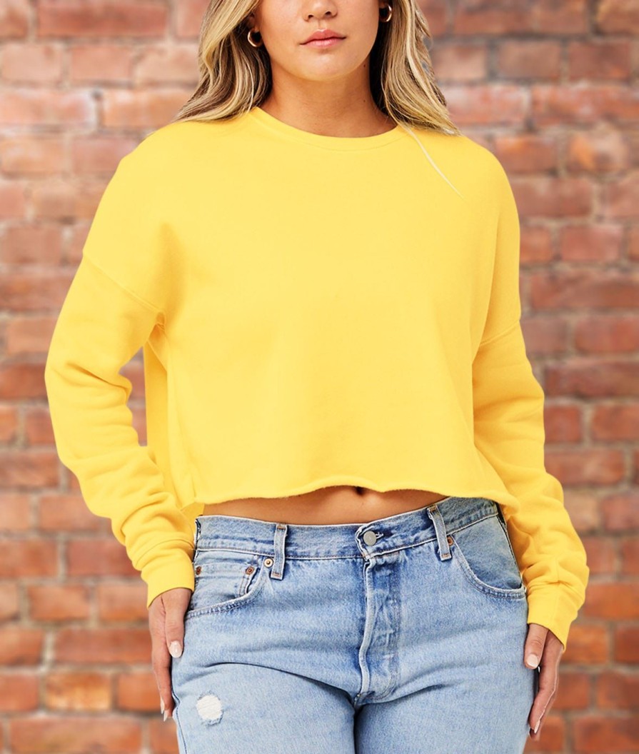 Nayked Apparel Women'S Ridiculously Soft Cropped Sweatshirt