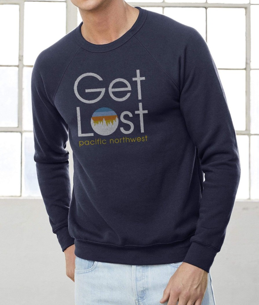 Nayked Apparel Men'S Ridiculously Soft Fleece Pullover Graphic Sweatshirt | Get Lost