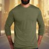 Nayked Apparel Men'S Ridiculously Soft Recycled Lightweight Long Sleeve T-Shirt