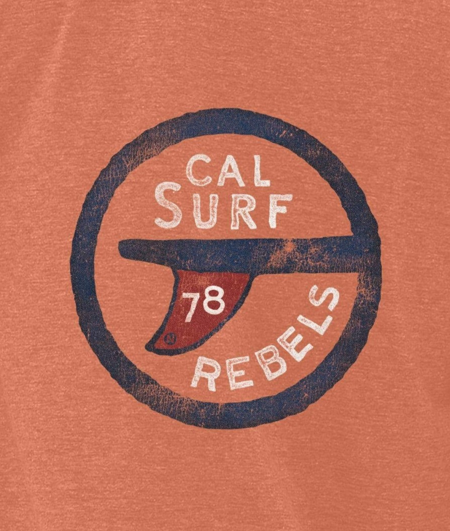 Nayked Apparel Men'S Vintage Graphic Crew Neck T-Shirt | Surf Rebels