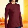 Nayked Apparel Women'S Ridiculously Soft Recycled Lightweight Long Sleeve T-Shirt